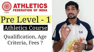 Pre Level - 1 Athletics Coaching Course✅ ||Eligibility Criteria & Fees || Hindi & English