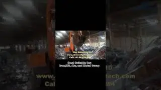 Mini Baler Machine in Scrap Processing  (10x10) - MS/Iron/CRC #baler #minibaler #scrapbaler