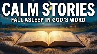 *LIVE* Calm Bible Stories For Sleep | Black Screen With Rain Sounds VOL.14