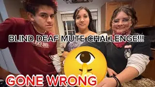 Baking A Cake BLIND DEAF MUTE CHALLENGE (Gone Wrong)