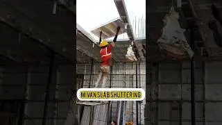 Mivan slab Shuttering carpenter working #shorts #carpenter #mivanconstruction