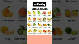 CITRUS FRUITS NAMES #shortvideo #shorts