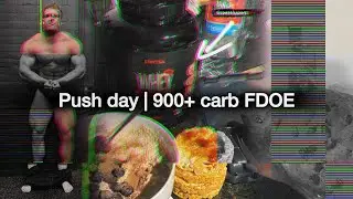 Push Day | Trinity Unboxing | 900 Carb Full Day Of Eating | 5000+ Calories