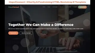 HopeConnect &ndash; Charity & Fundraising HTML Bootstrap 5 Template