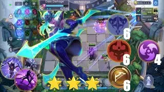 CARA MAIN COMMANDER AUSTUS SKILL 1 MAGIC CHESS !! COMBO 6 ASTRO POWER 6 ARCHER 6 ABYSS 4 ASSASSIN