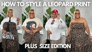 HOW TO STYLE LEOPARD PRINT  PLUS SIZE
