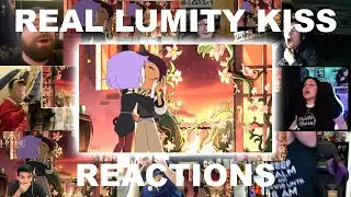 YOUTUBERS REACT TO LUMITY KISS - The Owl House Season 2 Episode 20 Reaction Mashup