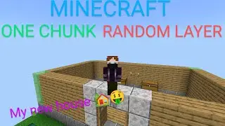 my new house 🏡 and diamond Armour in #minecraft #onechunk random layer