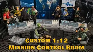Custom 1:12 Mission Control Room Diorama Prop Accessory Set for GI JOE Classified and Marvel Legends
