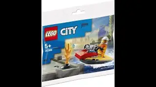 Lego 30368: Fire Rescue Water Scooter - Lego City Fire - Unboxing - Speed Build.
