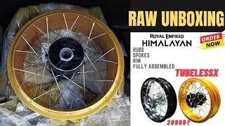 Dismotech TubelessX spoke rim Raw/Authentic Unboxing #royalenfield #royalenfieldhimalayan #tubeless