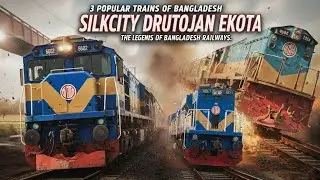 3 popular train of Bangladesh, PT Inka - Indonesian & LHB-indian Coaches, USA and Korean Locomotive 