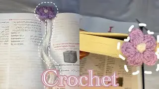 🌷 Crochet Flower Bookmark with Stem | A Beautiful DIY Gift Idea 🌷