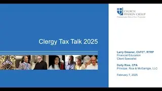 Clergy Tax Talk 2025 - Active Clergy
