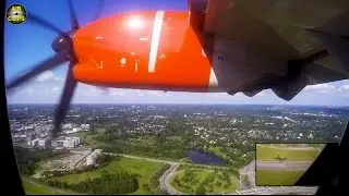 SAS ATR 72 (Jettime) full flight Hamburg-Copenhagen, Scenic views!!!  [AirClips full flight series]