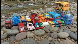 WOW!! Complete Vehicle Toy Collection: Tayo Bus, Wobbling Truck, Thomas, Telolet Bus, Excavator