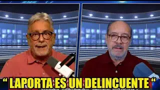 JORGE RAMOS DESTROZA RICARDO MAYORGA POR LLAMAR  A LAPORTA DELINCUENTE Y DEFENDER  A FLORENTINO 