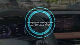 Changing Display Brightness in a 2025 Infiniti QX60