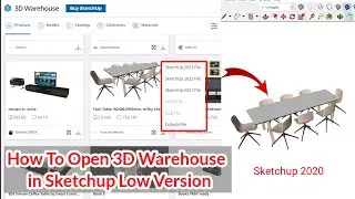 How to Open 3D Model in Sketchup Low Version, Vray Sketchup Rendering Tutorial