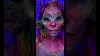 Turning into a Siren 🧜&zwj;♀️ #makeup #mermaid #sfx #viral