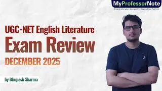 UGC NET English Literature December 2025 Exam Review by Bhupesh Sharma Sir