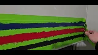 Pulling the Tape: Stripes are painted!