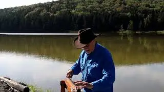 'Wondrous Love' by Timothy Seaman on bamboo flute and mountain dulcimer at Spruce Knob Lake