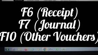 All accounting vouchers shortcuts key in tally