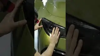 Smoked Paint Protection Film installation on a Mercades CLA 45 AMG!