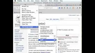 Tab Groups Helper (Firefox addon) Overview