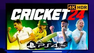 PS4 Pro Cricket 24 Gameplay | England Vs Australia 120hz QLED TV [4K HDR 60FPS] limited edition