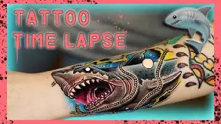 Daddy Shark Tattoo Time Lapse 🦈