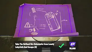 Take The Refined Ore Schematics From Lonely Labyrinth And Escape - Fortnite Snapshot Slone Quests