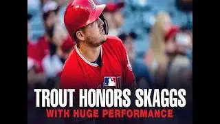 Mike Trout honors Tyler Skaggs with an incredible performance