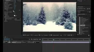 Создание снега в After Effects (CC Snowfall)
