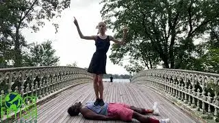 [4] Candid Feet in Public | Polish 26 y.o Dancer Soles Girl | Shoe Trample ASMR | Abs of Steel Stomp