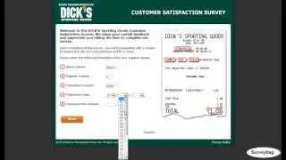 www.dickssportinggoods.com/feedback survey video by Surveybag