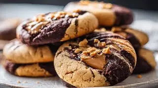 Peanut Butter Brownie Swirl Cookies