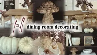 FALL DECORATING 2025 🍂 | cozy fall dining room makeover