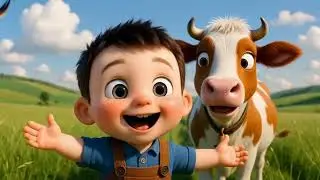Happy Farm Dance Song | Kids Cartoon Funगइया संग डांस | Moo Moo Kids Rhyme