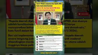 Yusril: Pilkada Langsung Atau DPRD Sama-Sama Konstitusional #short #viral #trending #beritaterkini