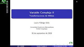 Transformaciones de Möbius y razón cruzada