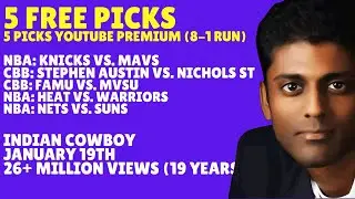 Monday NBA Basketball Picks Predictions & Best Bets 01/16/2026 Indian Cowboy Picks Predictions