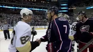 Penguins Mic'd up in the Handshake Line