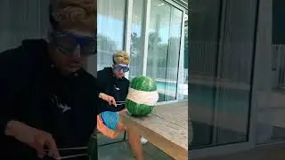 What It Looks Like To Explode Watermelon With Rubber Bands In Slow Motion&hellip;