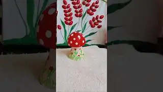 DIY mushroom art #art #artist #beautiful #craft#popular #ytshorts #youtubeshorts #trending