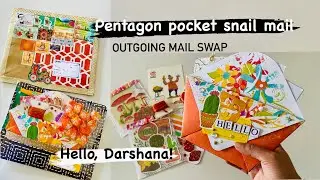 Outgoing mail swap | colour challenge | orange | snail mail | potuckelope | happy mail | penpal