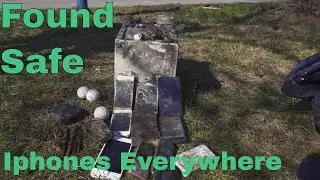 We found a stolen Safe, Iphones and a watch underwater.