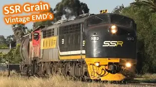 Classic EMD's on a Grain Train; SSR Grain Train from Tocumwal | S312, S317 & P17