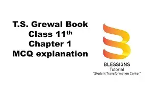 Mcq of chapter 1 of T.S. Grewal Book of class 11| Term 1 class 11 MCQ 2021